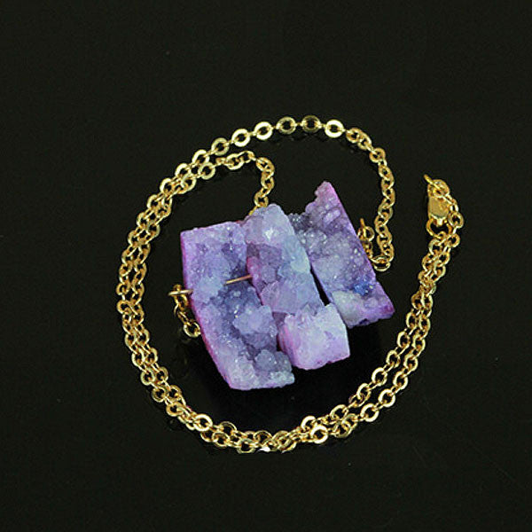 Raw Amethyst NecklaceJewelryLuna Daze