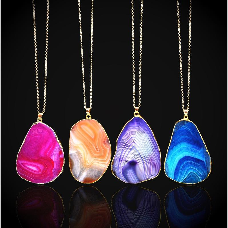 Island Agate Slice NecklaceJewelryLuna Daze