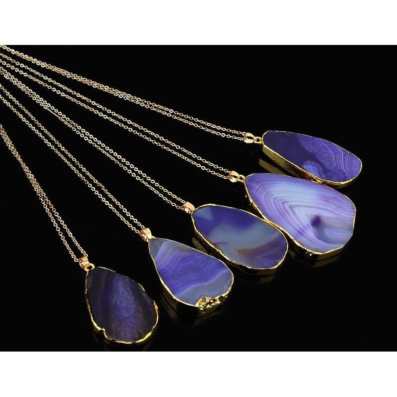 Island Agate Slice NecklaceJewelryLuna Daze