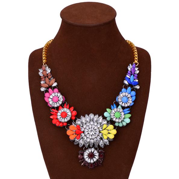 Colorful Crystal NecklaceJewelryLuna Daze