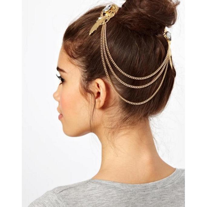 Crystal Hair ChainAccessoriesLuna Daze