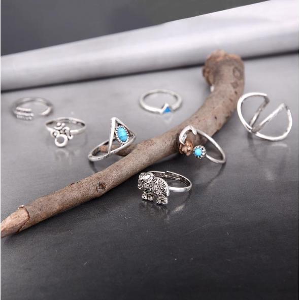 Elefunk Antique Ring SetJewelryLuna Daze