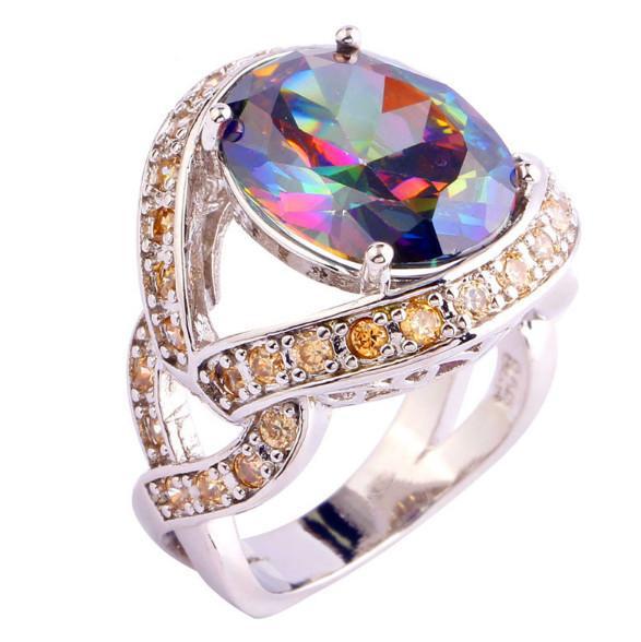 Mystic Topaz and Citrine RingJewelryLuna Daze