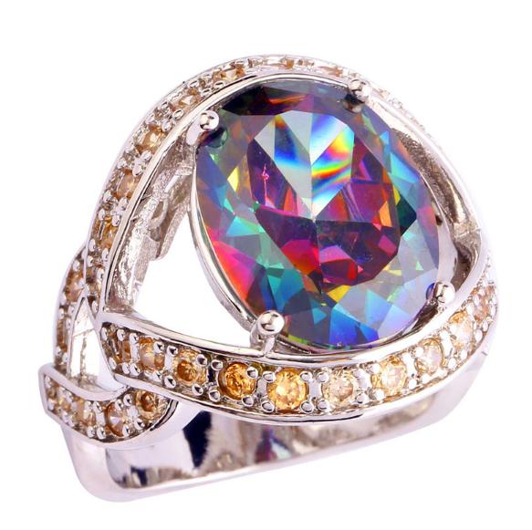 Mystic Topaz and Citrine RingJewelryLuna Daze