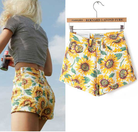 Flower Child Denim Shorts, Luna Daze