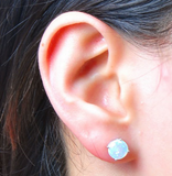 Australian Fire Opal Earrings, Luna Daze