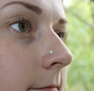 Fire Opal Nose Stud, Luna Daze