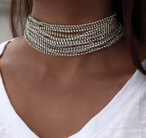 Rhinestone Crystal ChokerJewelryLuna Daze