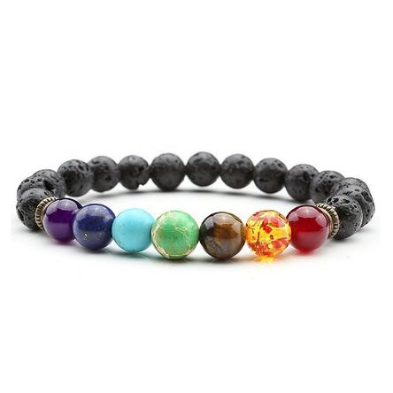 Chakra Lava Rock BraceletJewelryLuna Daze