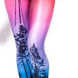 Aurora Sky Printed Leggings, Luna Daze
