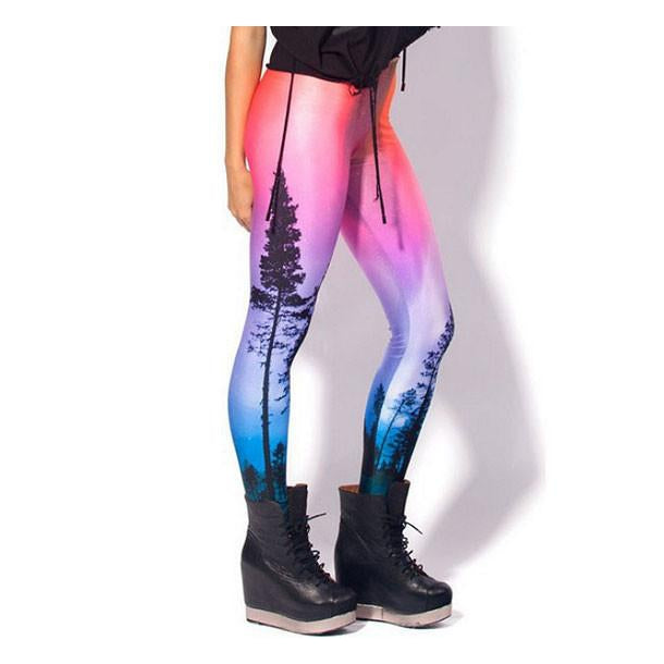 Aurora Sky Printed LeggingsLuna Daze