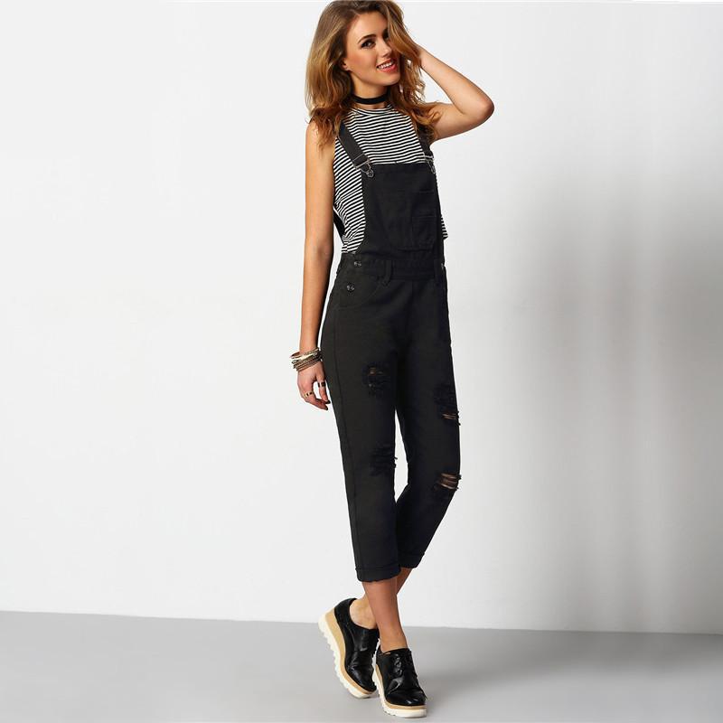 Black Denim Overalls, Luna Daze