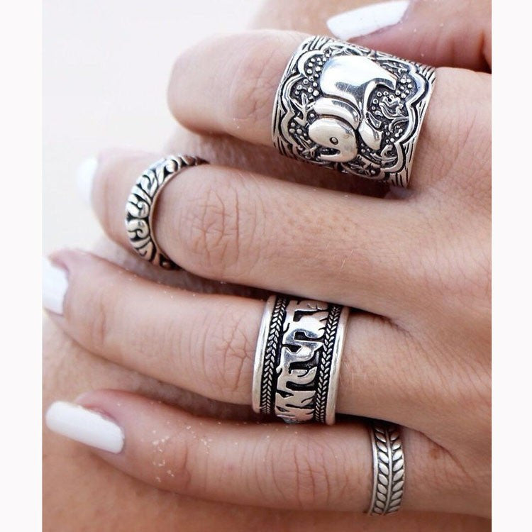 Lucky Elephant Ring SetJewelryLuna Daze