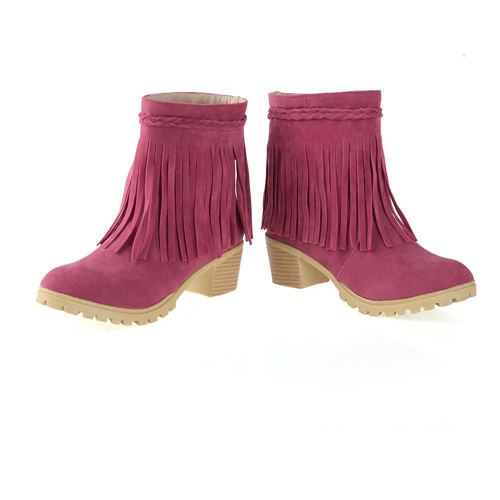 Fringe Ankle Boots, Luna Daze