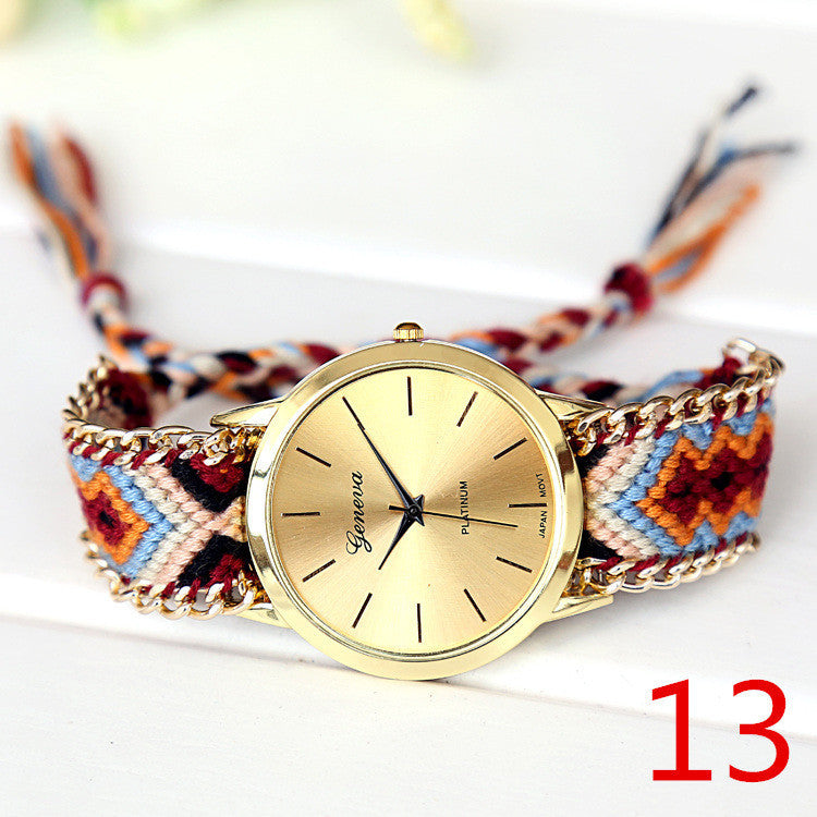 Braided Friendship Watch, Luna Daze