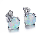 Australian Fire Opal Earrings, Luna Daze