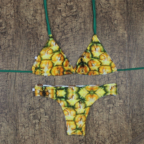 Reversible Pineapple Bikini Collection