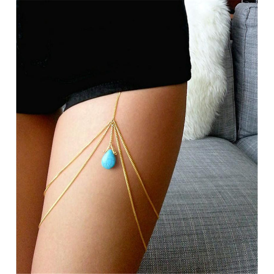 Turquoise Leg WrapJewelryLuna Daze
