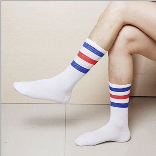 White/Red Tube Socks