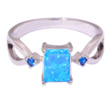 Blue Fire Opal Ring, Luna Daze
