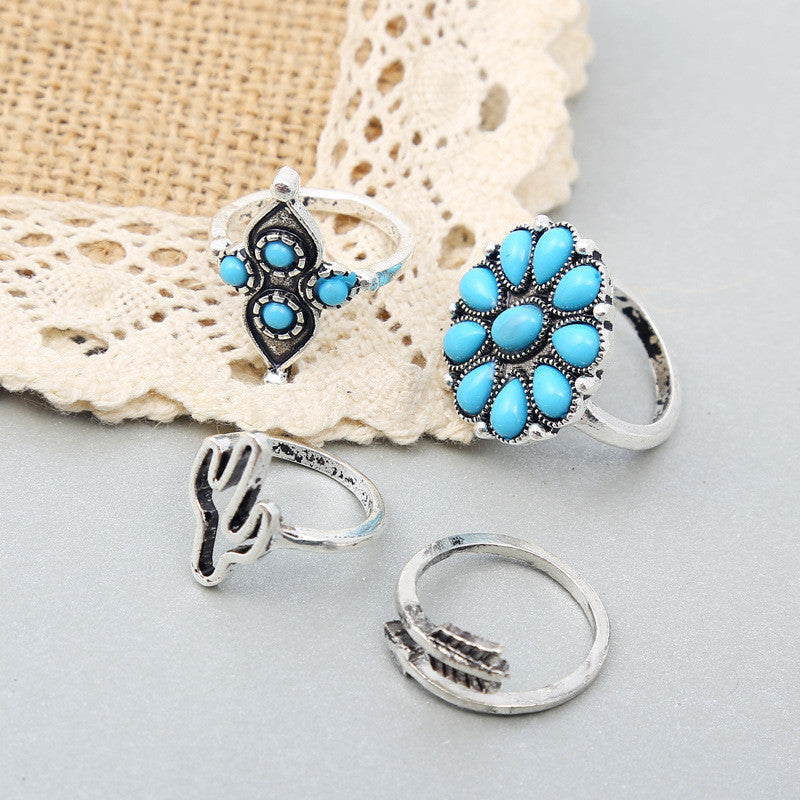 Wild West Turquoise Ring SetJewelryLuna Daze