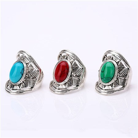 Tibetan Silver & Stoned RingJewelryLuna Daze