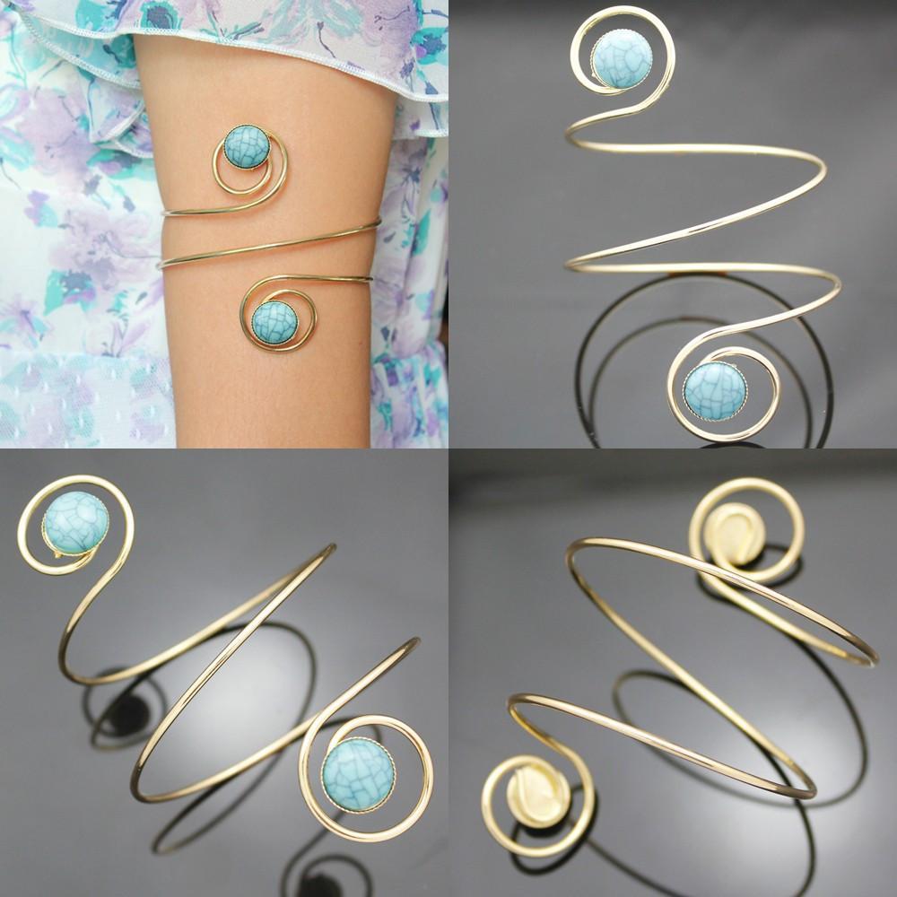 Turquoise Swirl Arm CuffJewelryLuna Daze