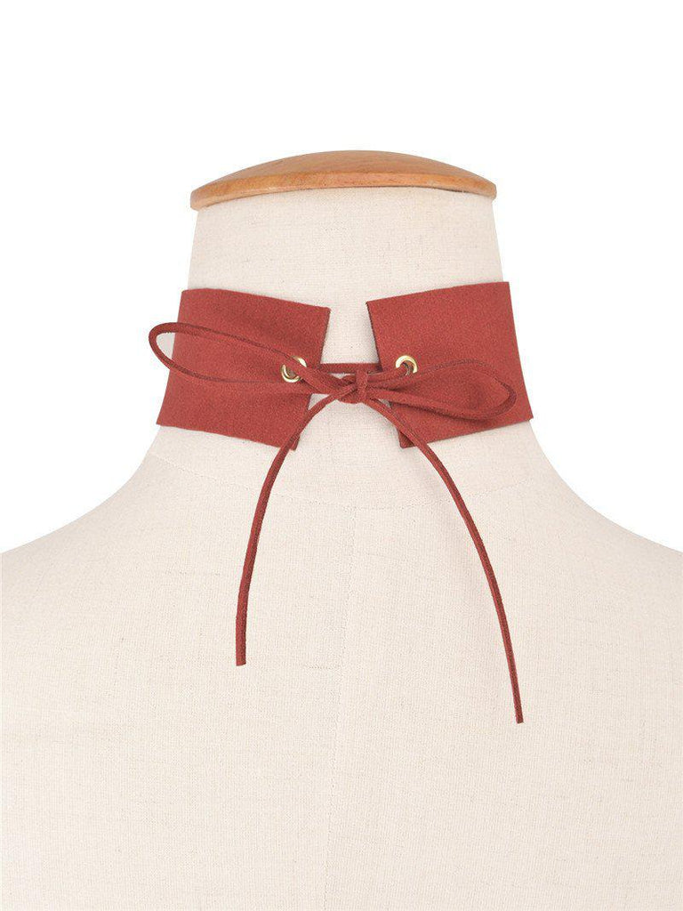 Suede Lace Up ChokerJewelryLuna Daze