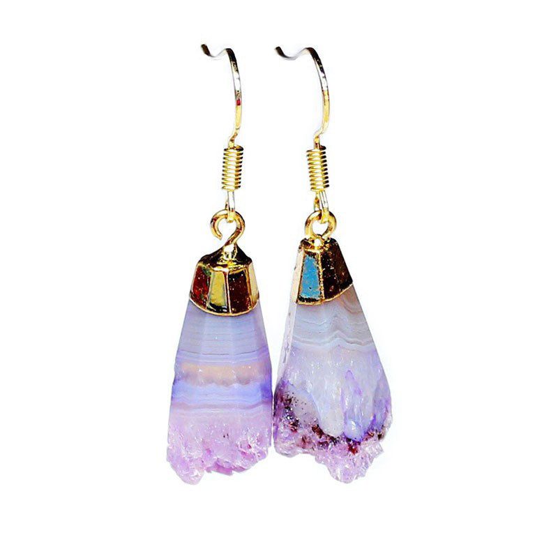 Amethyst Swirl Earrings, Luna Daze