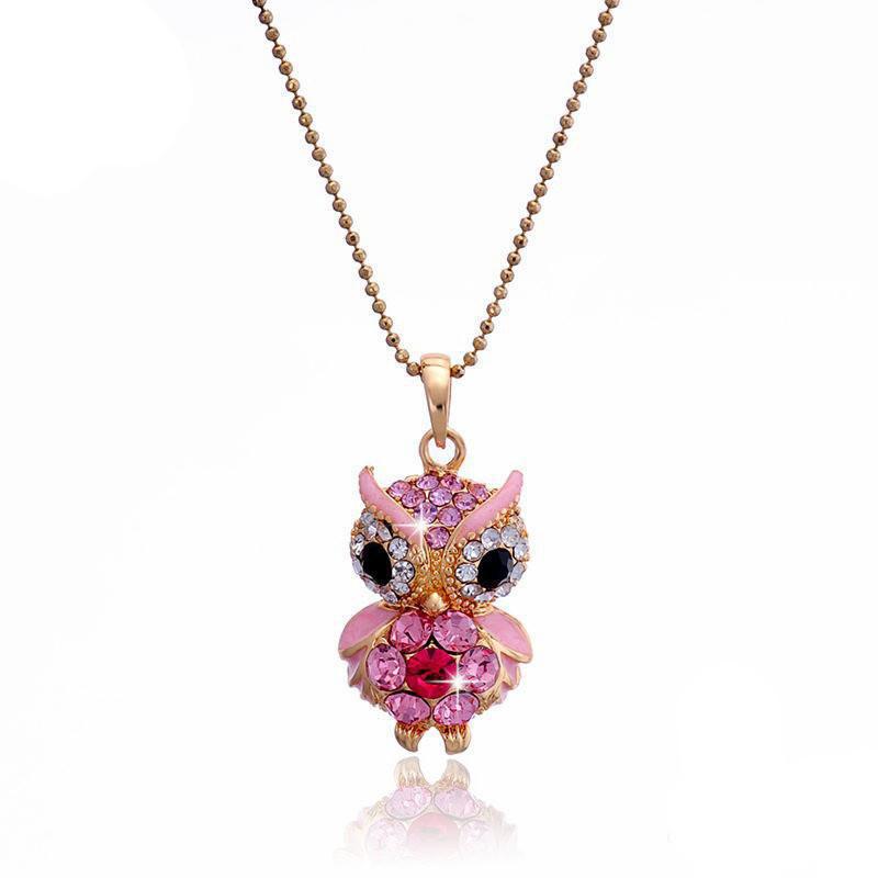 Crystal Owl NecklaceJewelryLuna Daze