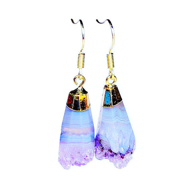 Amethyst Swirl Earrings, Luna Daze