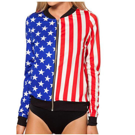 Flag Me Down Zipper JacketLuna Daze