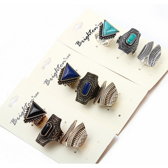 Precious Stone Ring SetJewelryLuna Daze