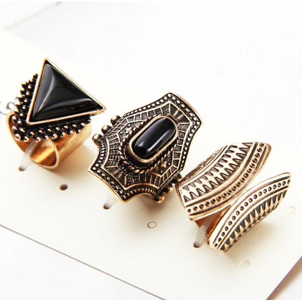 Precious Stone Ring SetJewelryLuna Daze