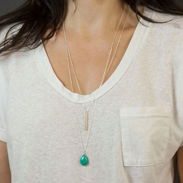 Dainty Turquoise NecklaceJewelryLuna Daze
