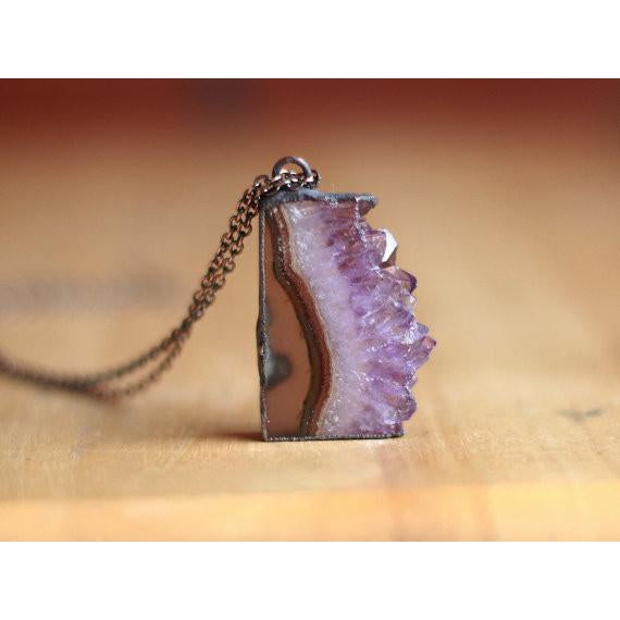 Amethyst Slice NecklaceJewelryLuna Daze