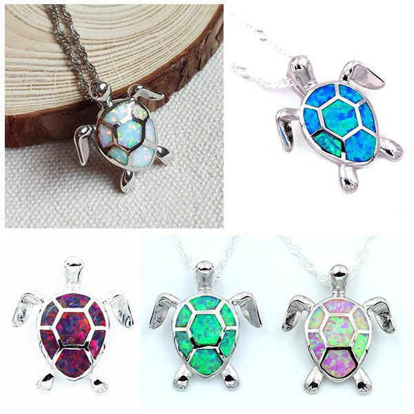 Opal Sea Turtle NecklaceJewelryLuna Daze