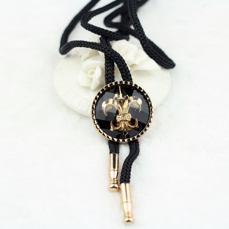Vintage Gold Black BoloJewelryLuna Daze