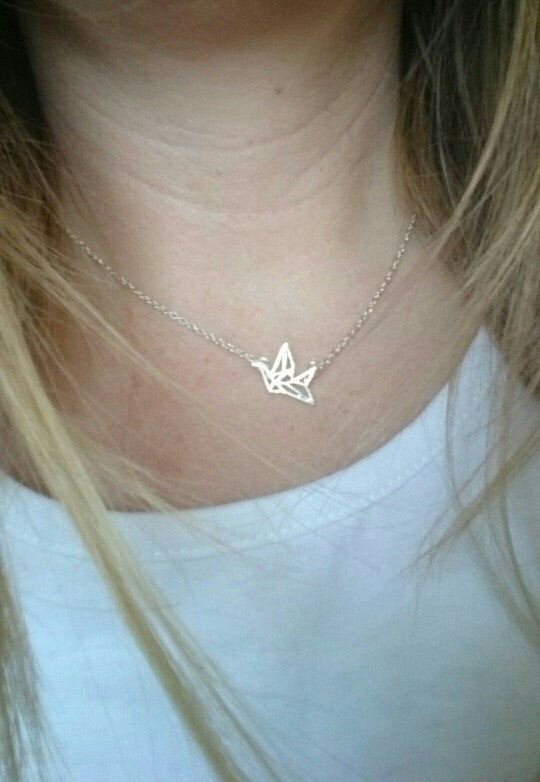 Origami Crane NecklaceJewelryLuna Daze