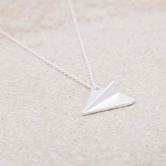 Paper Airplane NecklaceJewelryLuna Daze