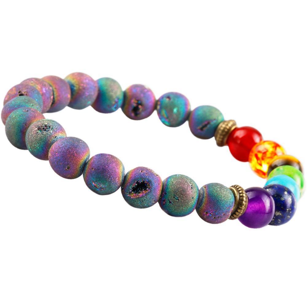 Titanium & Druzy Agate BraceletJewelryLuna Daze