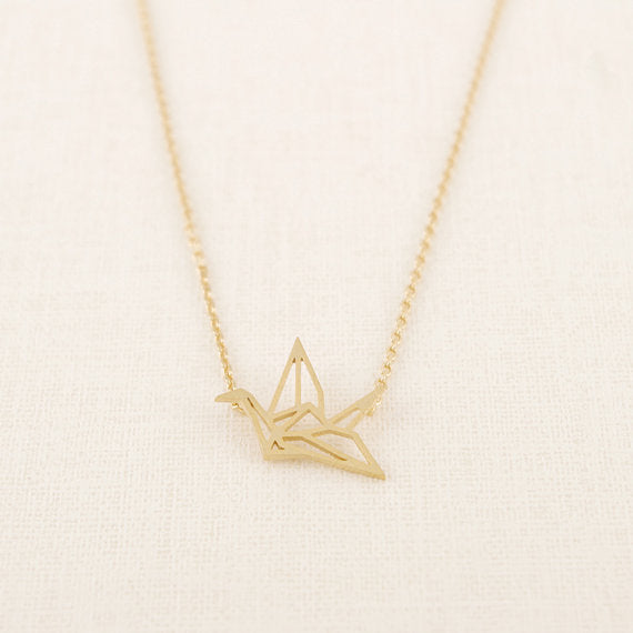 Origami Crane NecklaceJewelryLuna Daze