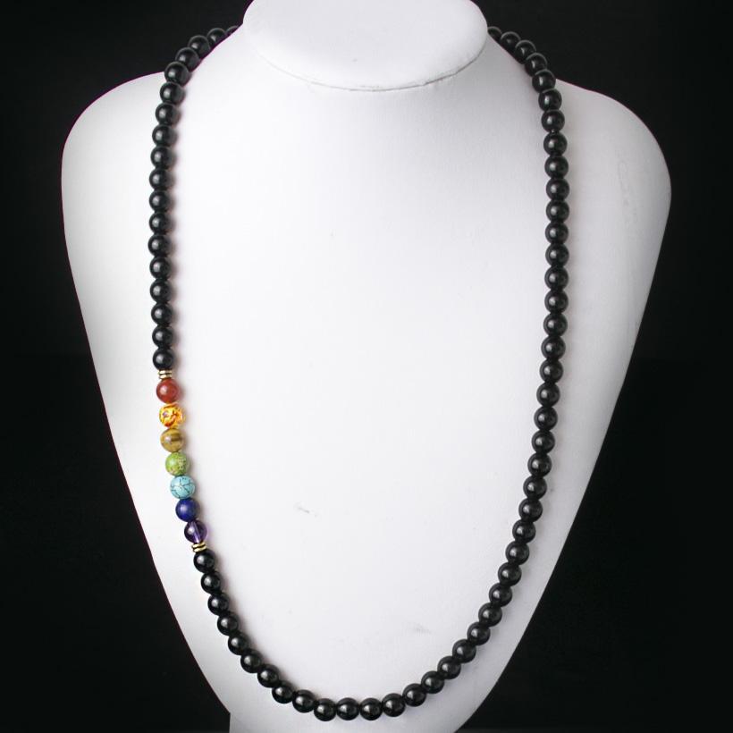 Chakra Accent Mala Bead NecklaceJewelryLuna Daze