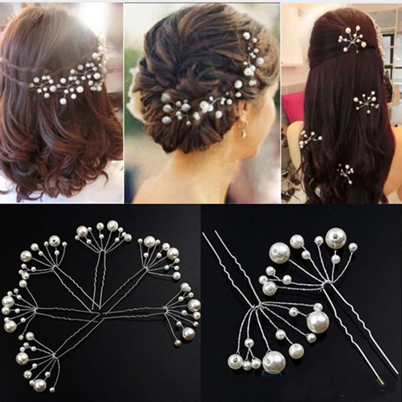 5PC Pearl Hairpins, Luna Daze