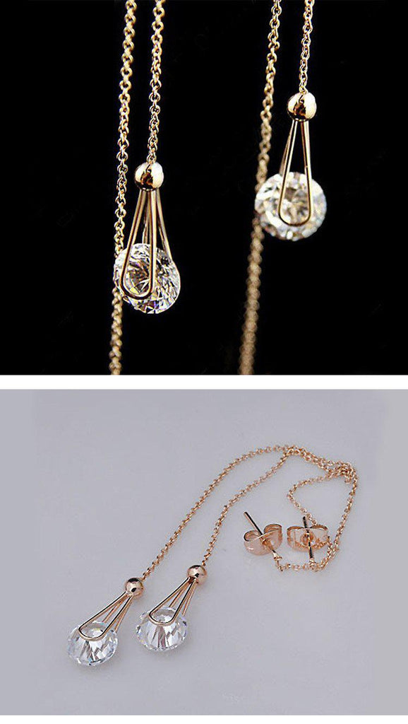 Crystal Water Drop EarringsJewelryLuna Daze