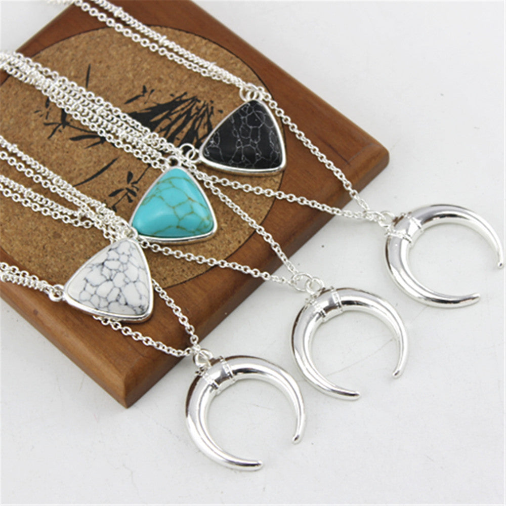 Marble Moon NecklaceJewelryLuna Daze