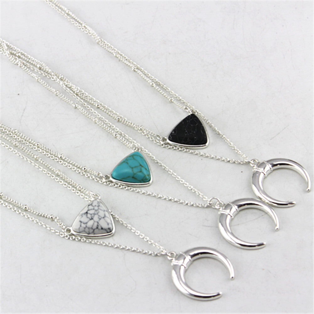 Marble Moon NecklaceJewelryLuna Daze