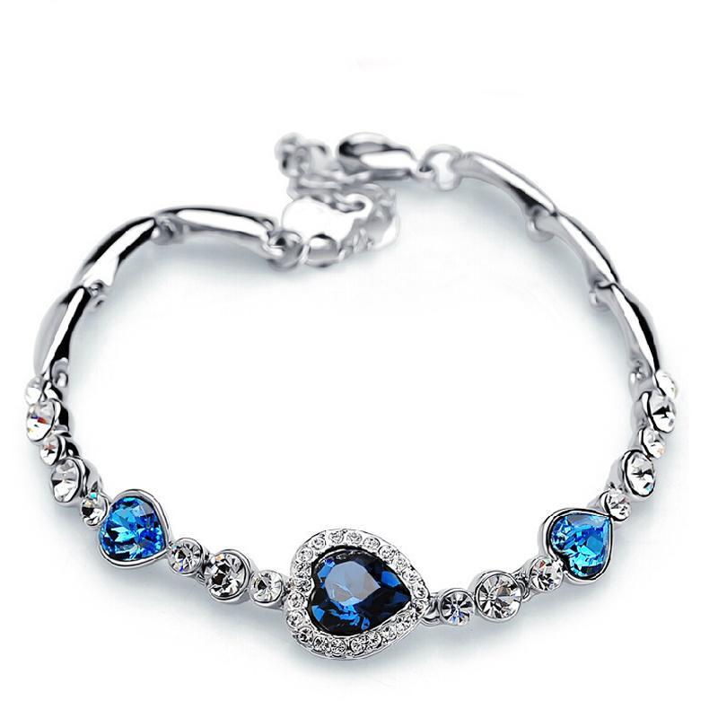 Blue Topaz Crystal Bracelet