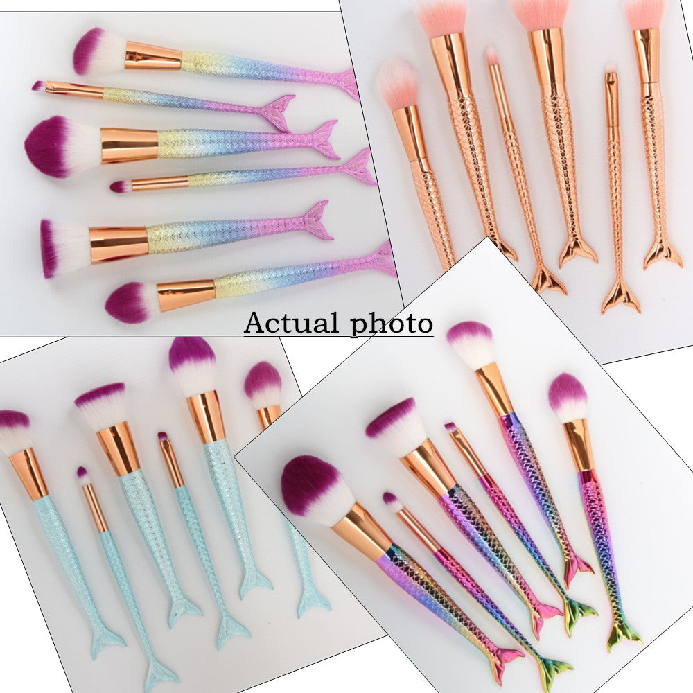 Metallic Mermaid Pro Makeup Brush SetLuna Daze