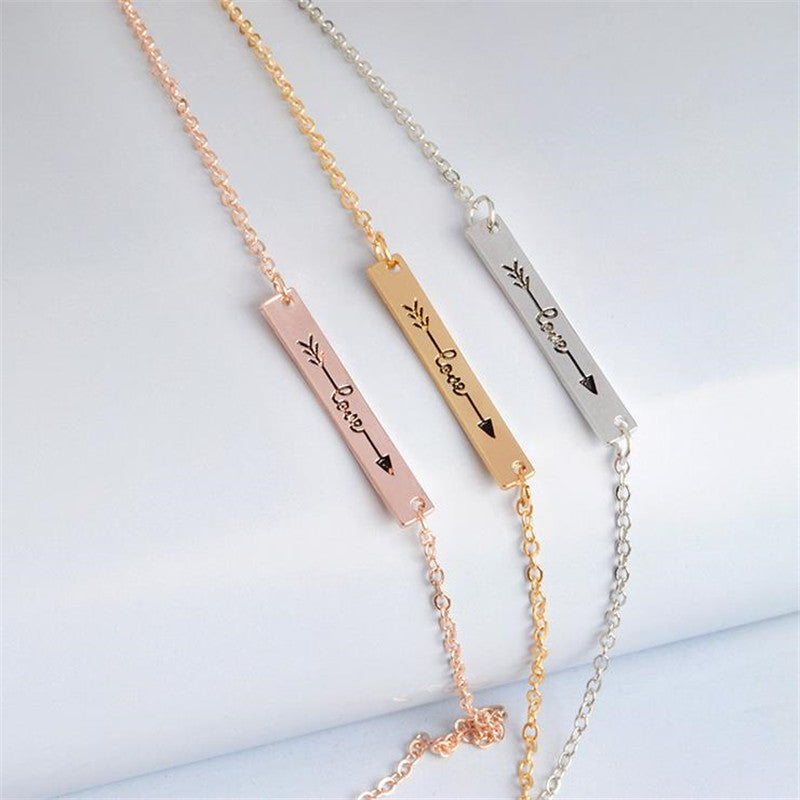 Love Arrow Bar NecklaceJewelryLuna Daze